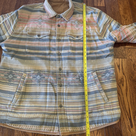 NEW Faherty Good Feather Reversible Bondi Jacket Mens XXL Tribal Primaloft Fall - Picture 10 of 16